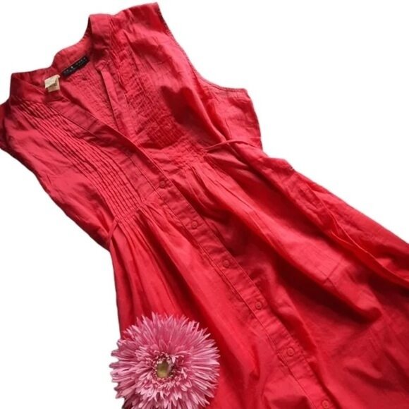 La Blanca By Rod Beattie Sleeveless Button Up Cover Up Dress